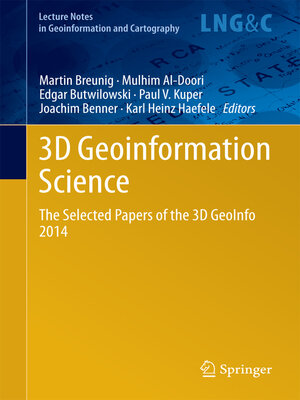 cover image of 3D Geoinformation Science